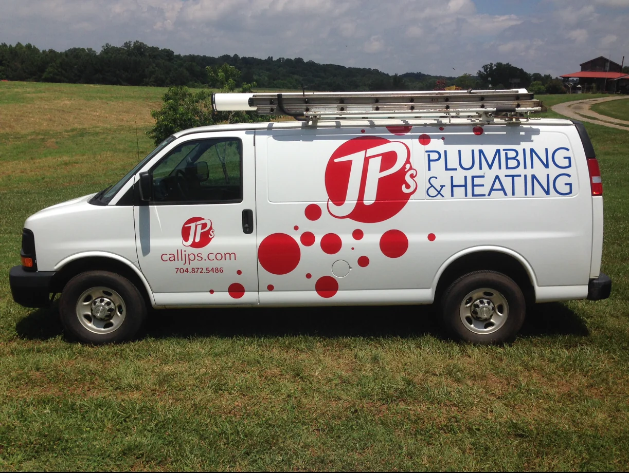 Commercial vehicle with custom business graphics